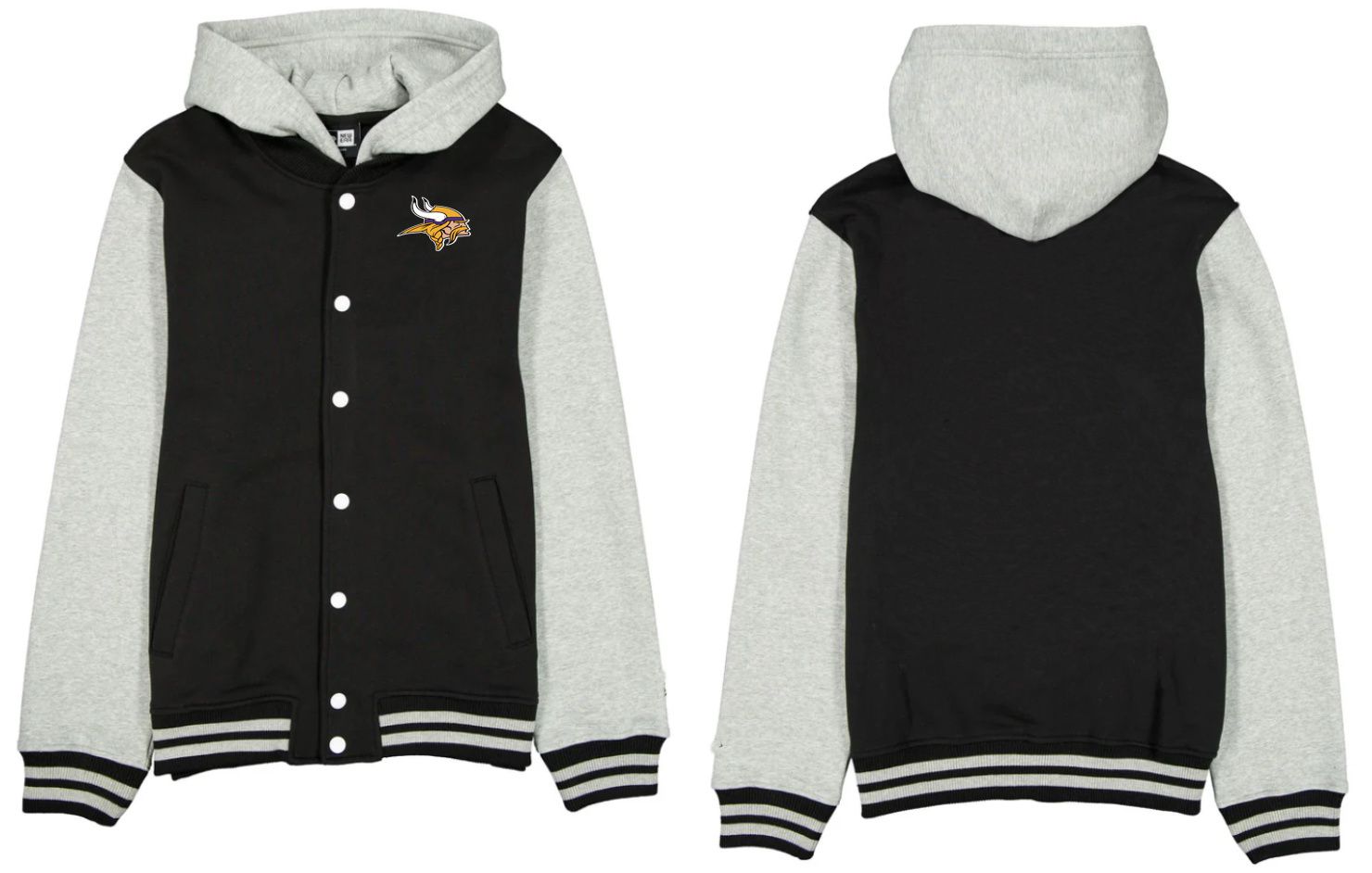 Men 2026 NFL Minnesota Vikings jacket hoodie Black 01->minnesota vikings->NFL Jersey